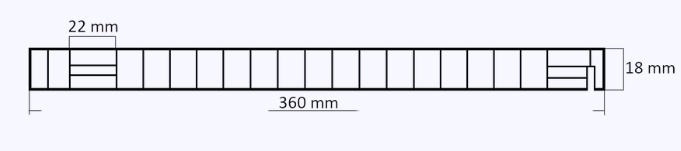 36'lık dolap profili